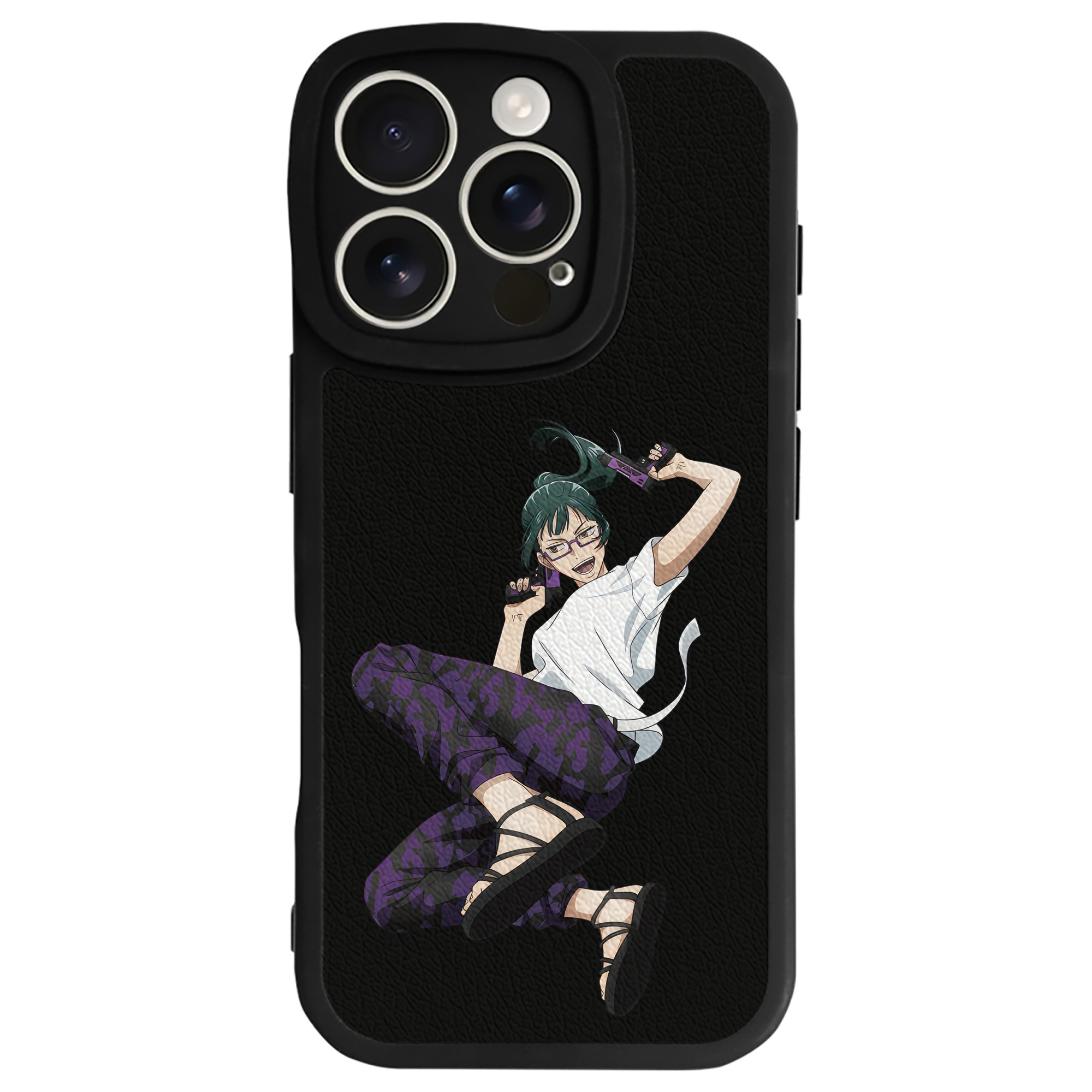 （画像用） 呪術廻戦 Jujutsu Kaisen 【iPhone 16シリーズ対応】シリコンスマホケース（レザー調） 材質：シリコン